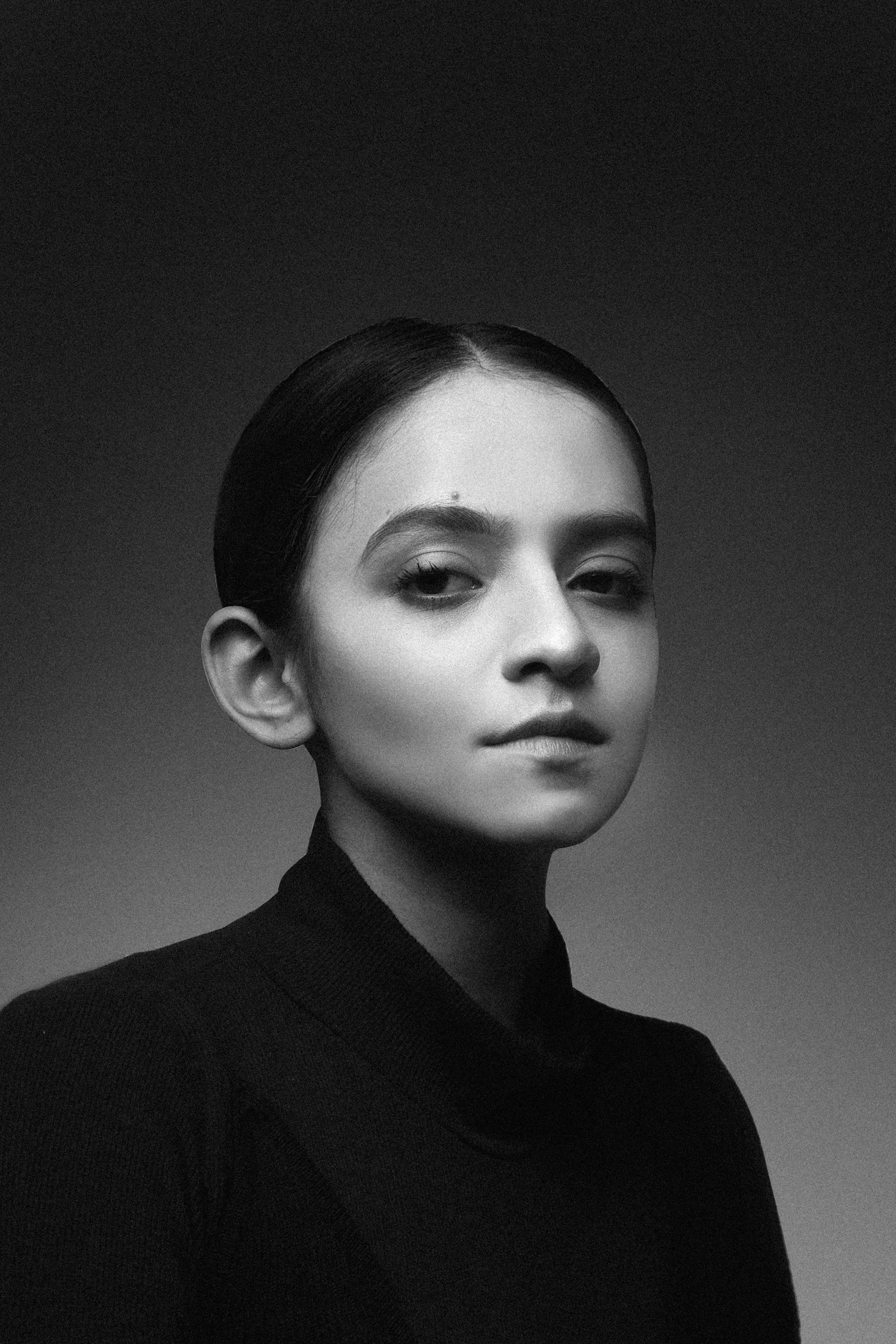Portrait of a young model